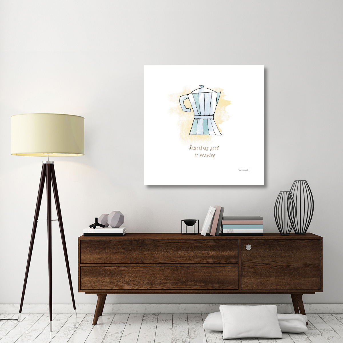 Good Brew I -Paper Art-42&quotx42"