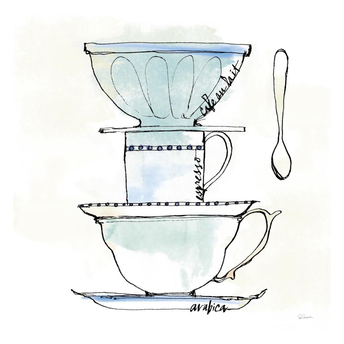Good Brew V -Paper Art-26"x26"