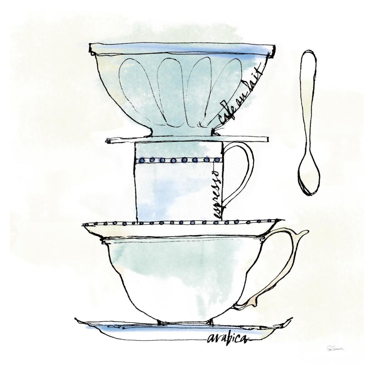 Good Brew V -Paper Art-38"x38"