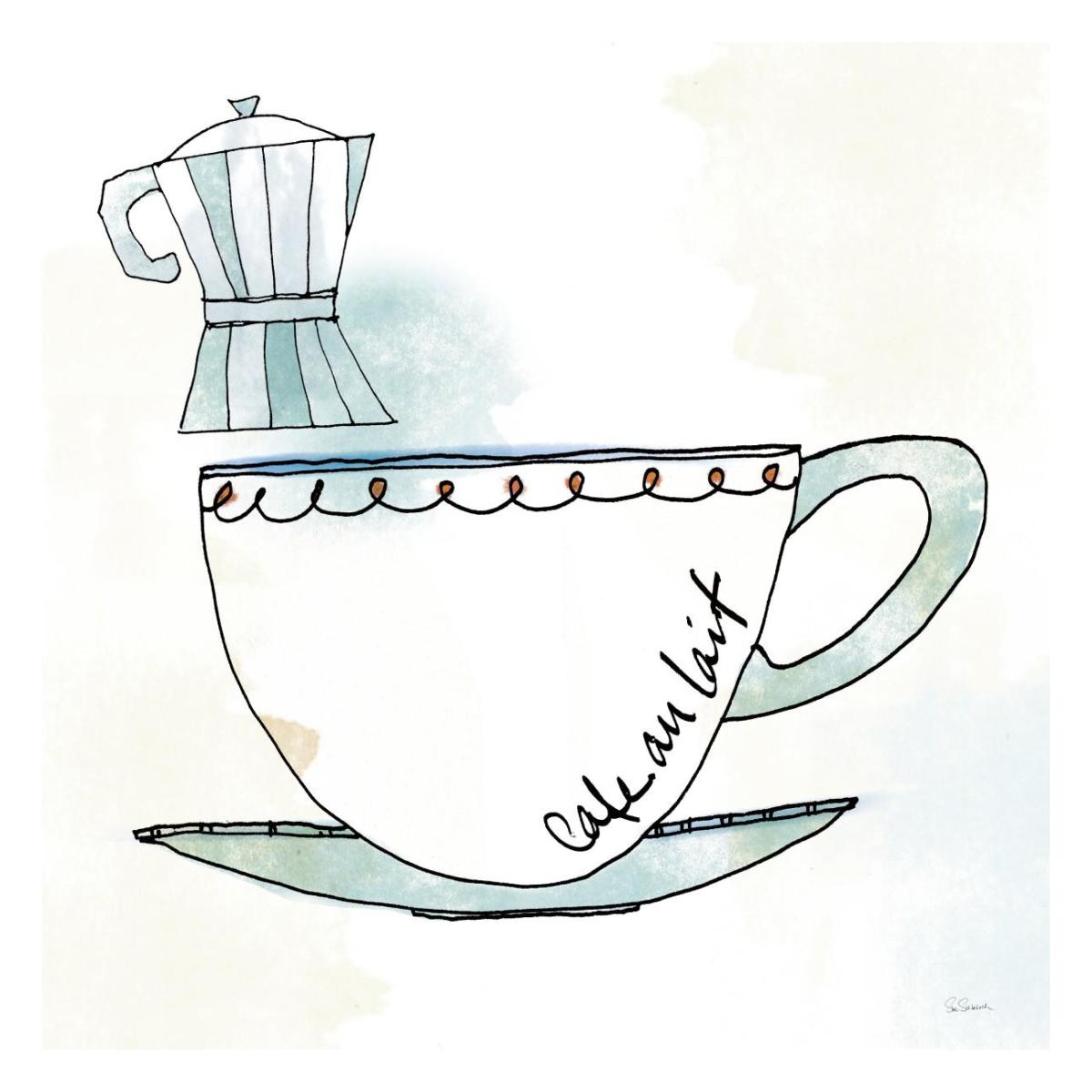 Good Brew VII -Paper Art-26"x26"