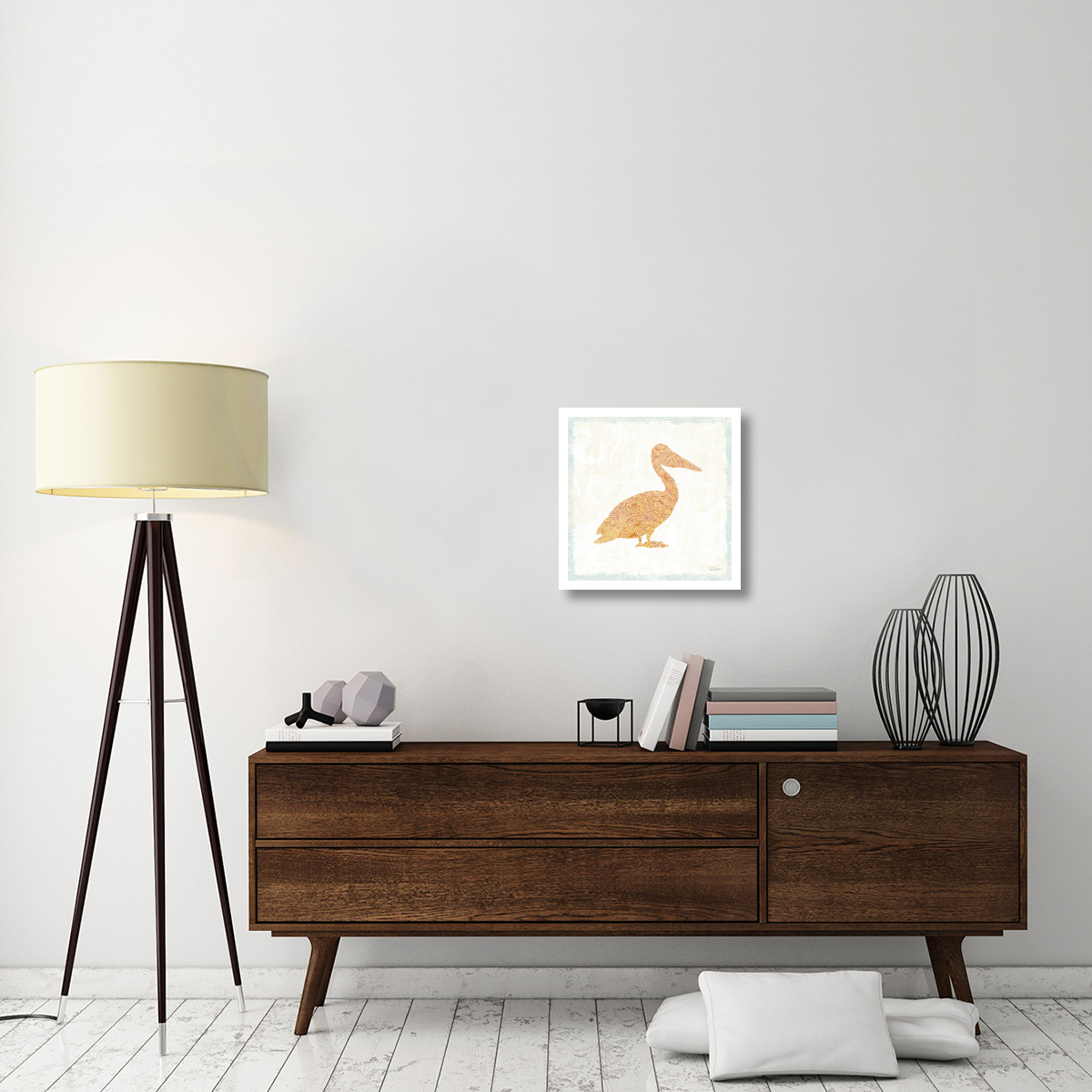 Flamingo Tropicale IX -Paper Art-20&quotx20"