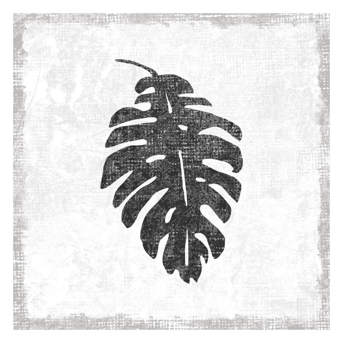Flamingo Tropicale VII BW -Paper Art-26"x26"