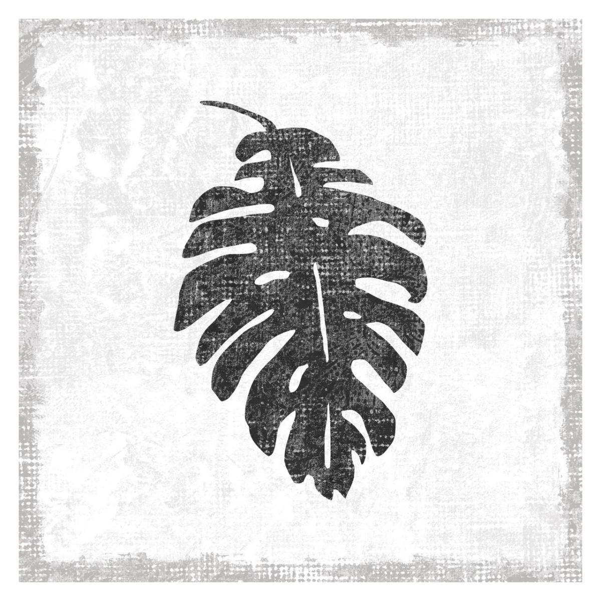 Flamingo Tropicale VII BW -Paper Art-32"x32"