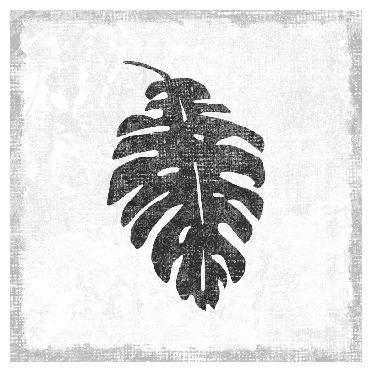 Flamingo Tropicale VII BW -Paper Art-38"x38"