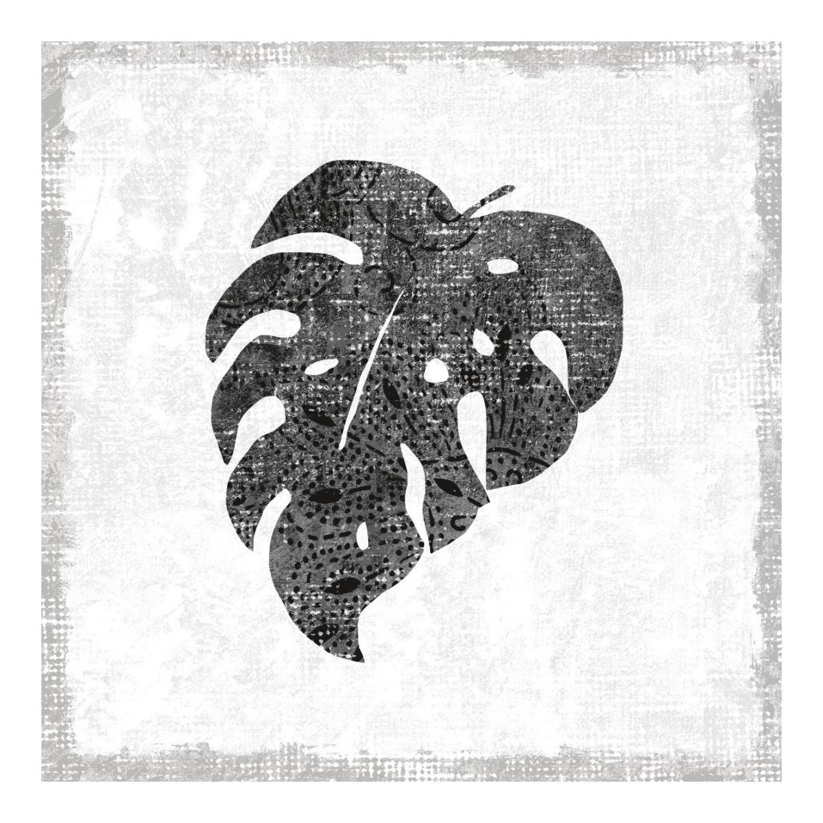 Flamingo Tropicale VIII BW -Paper Art-20"x20"