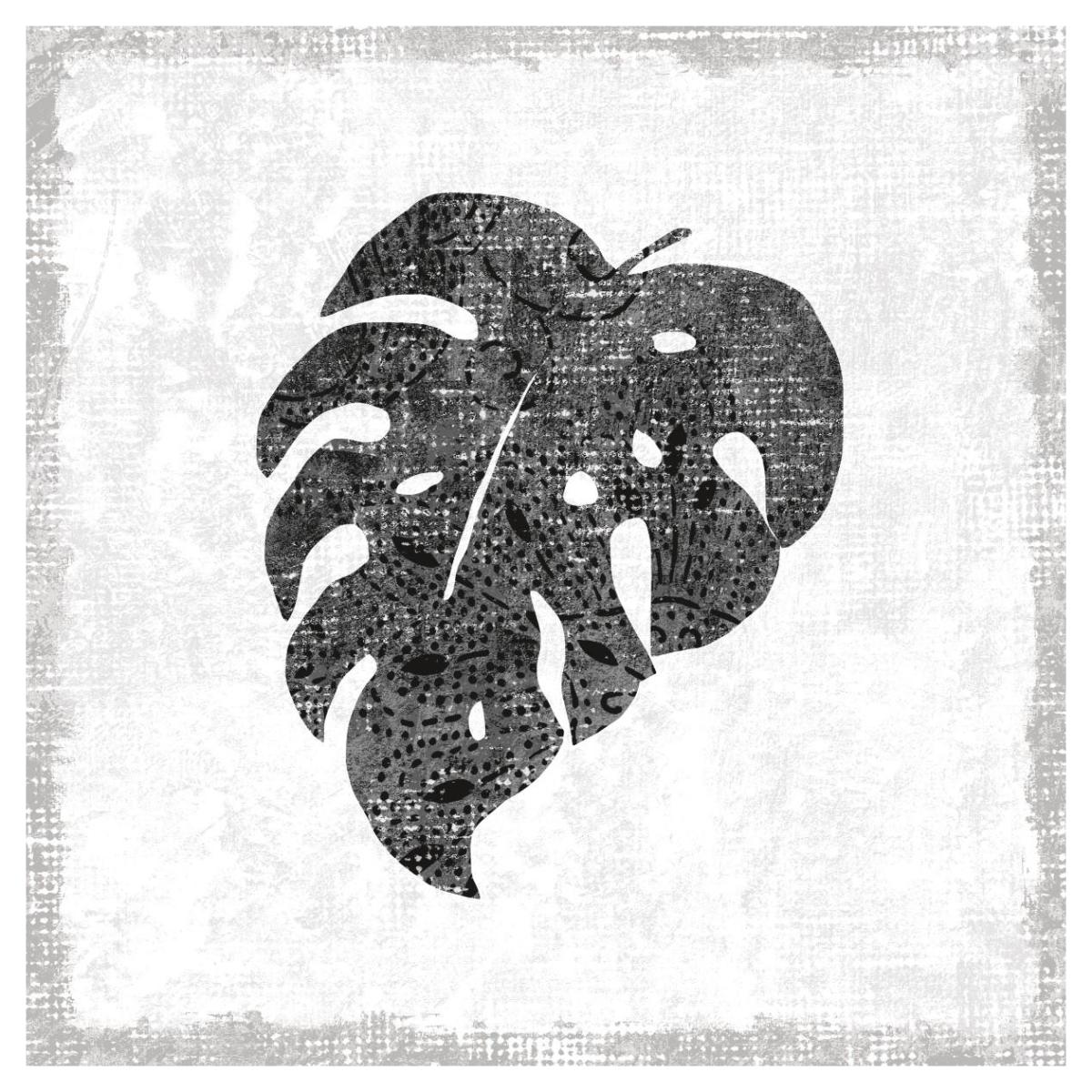 Flamingo Tropicale VIII BW -Paper Art-42"x42"