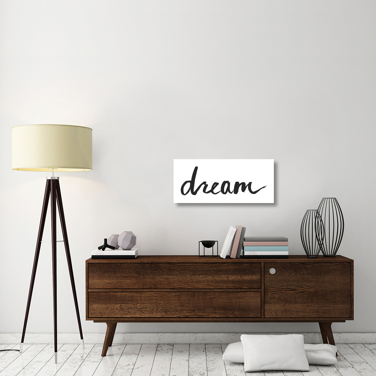 Dreamer Panel BW -Paper Art-32&quotx14"
