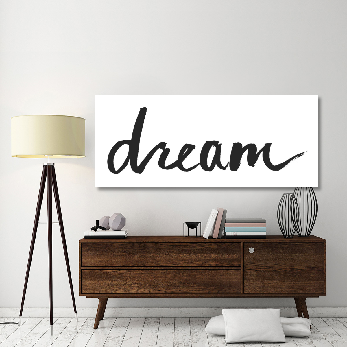 Dreamer Panel BW -Paper Art-77&quotx32"