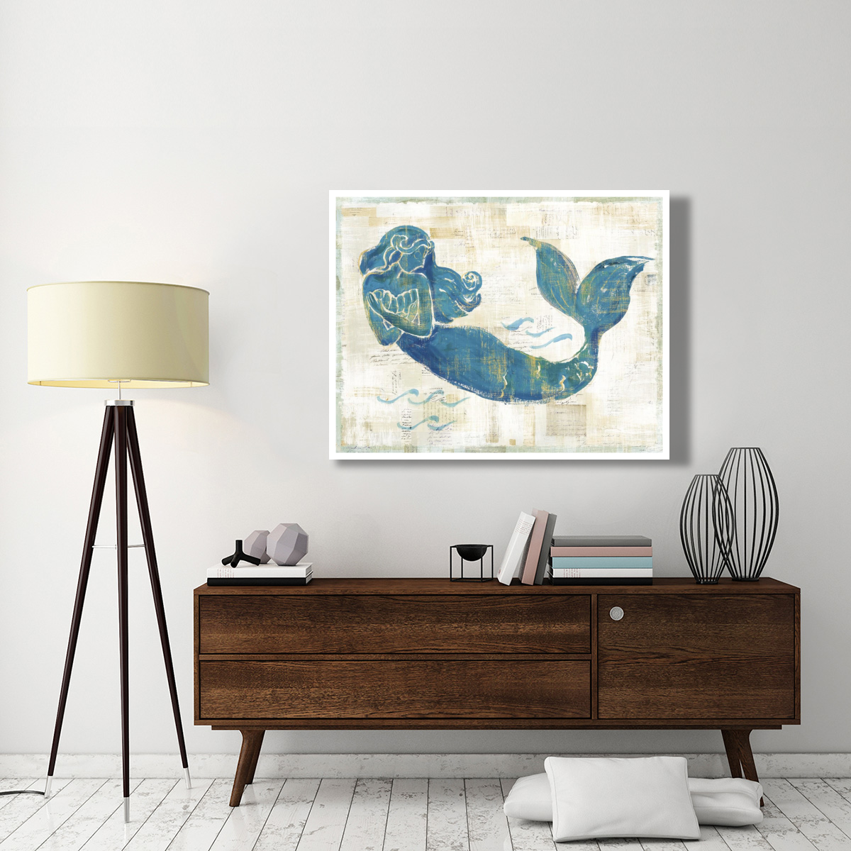 On the Waves II -Paper Art-50&quotx38"