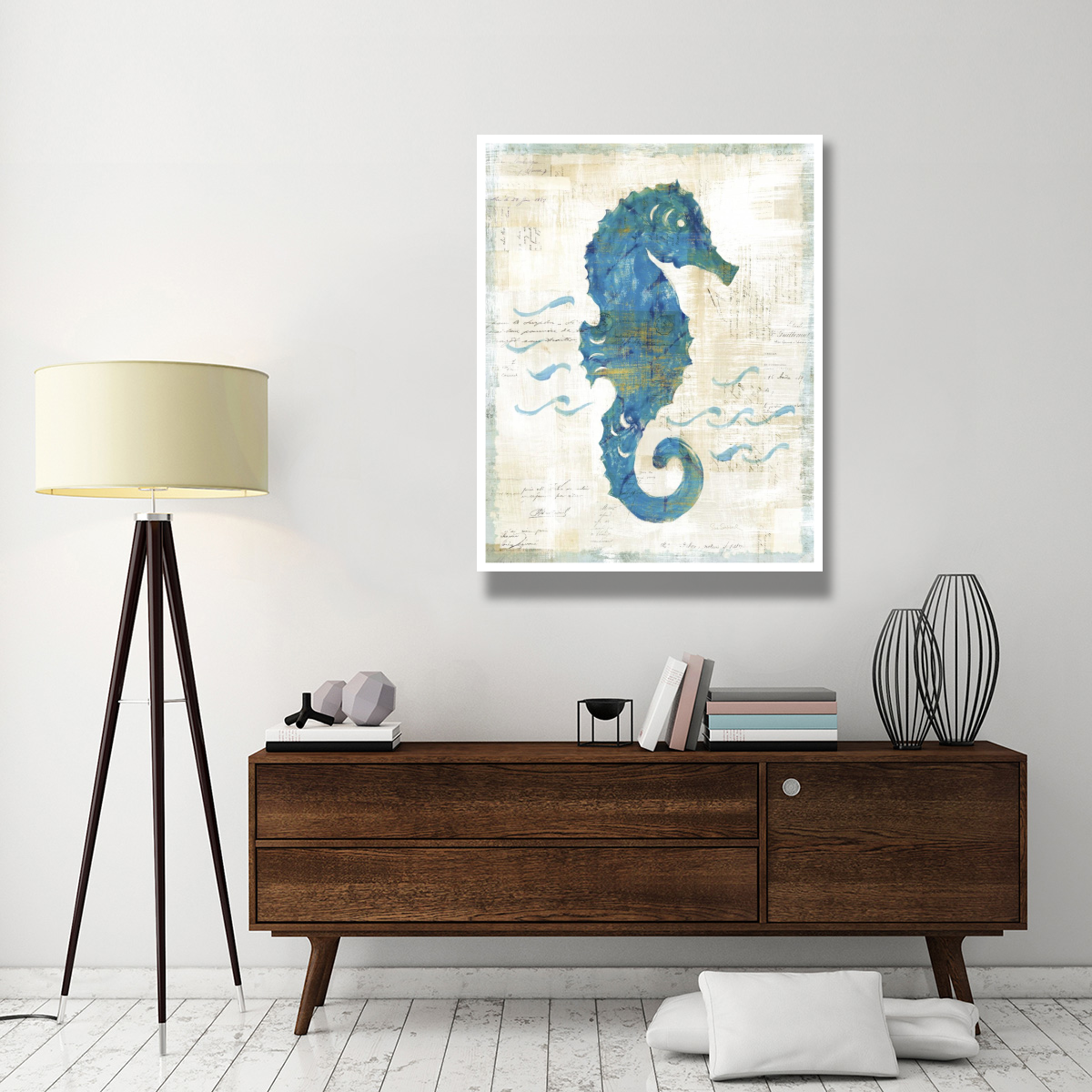 On the Waves III -Paper Art-38&quotx50"