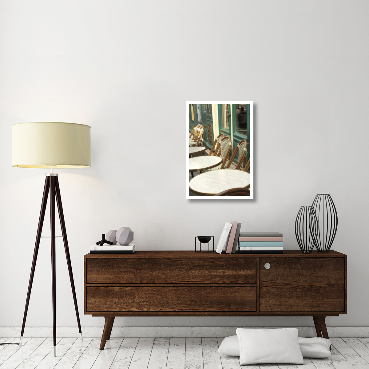 Monmartre Cafe -Paper Art-22&quotx32"
