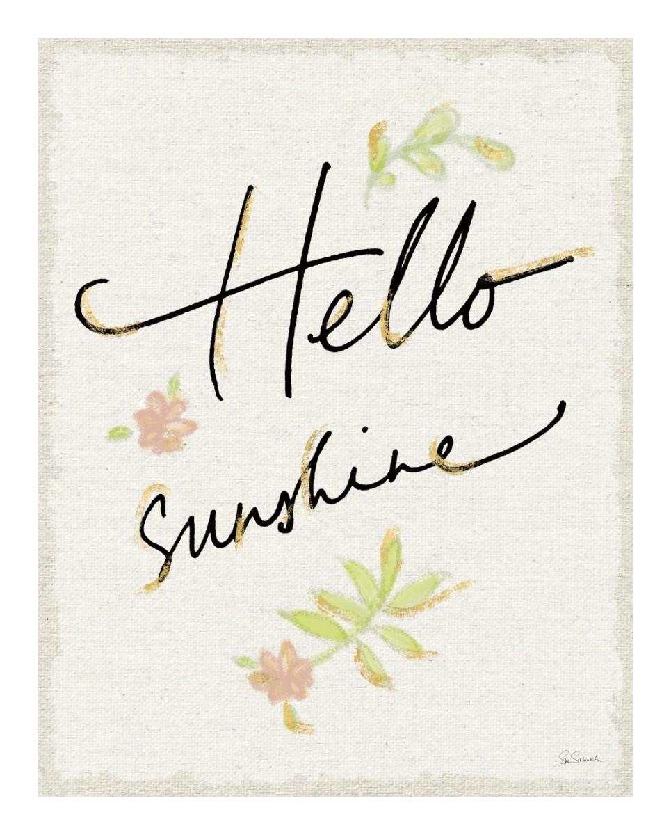 Hello Sunshine -Paper Art-18"x22"