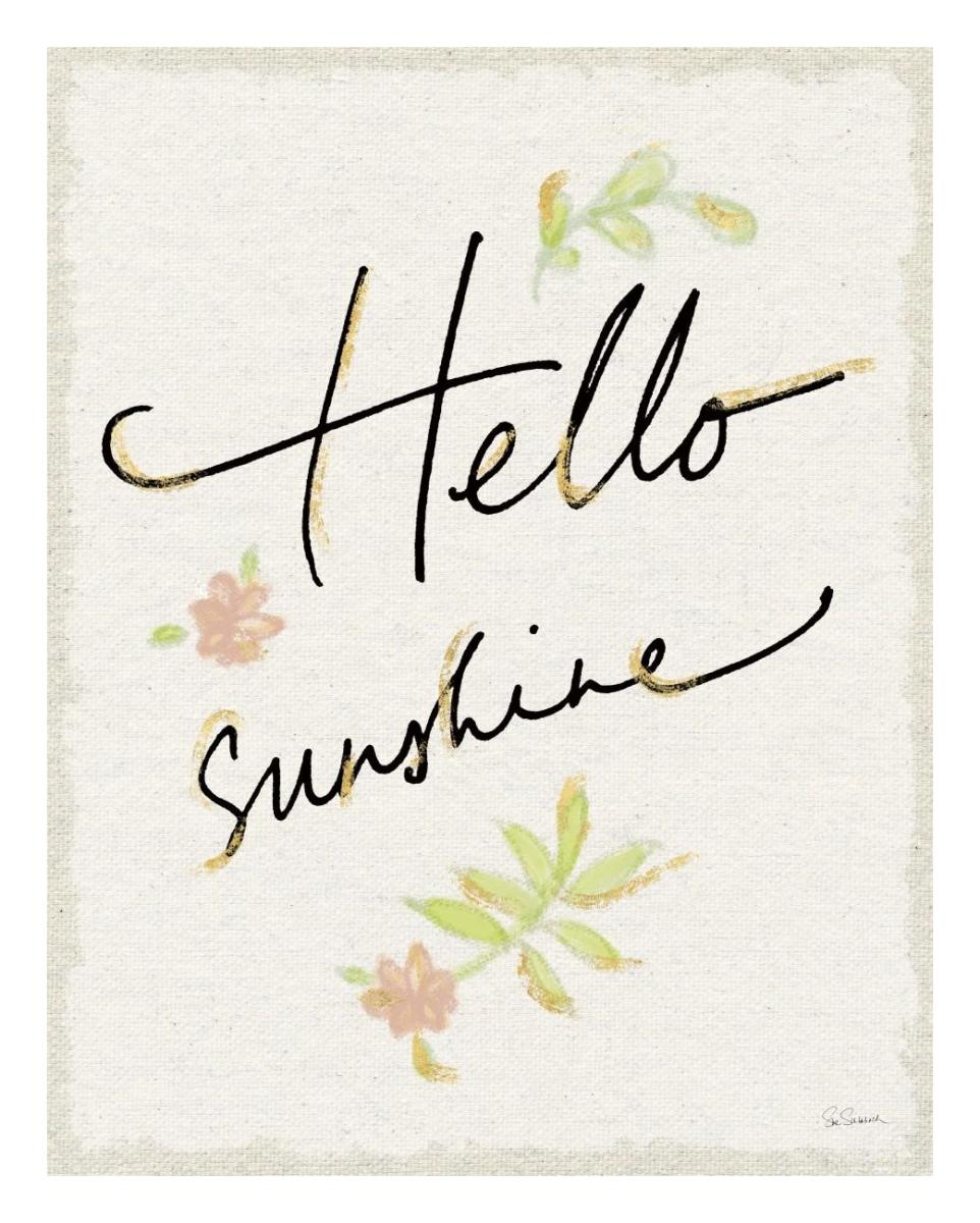 Hello Sunshine -Paper Art-22"x26"