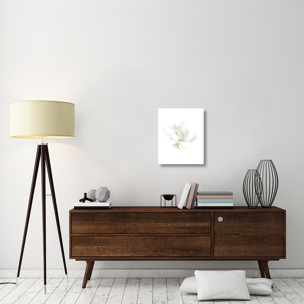 Le Jardin Printemps Pattern I Magnolia -Paper Art-18&quotx22"