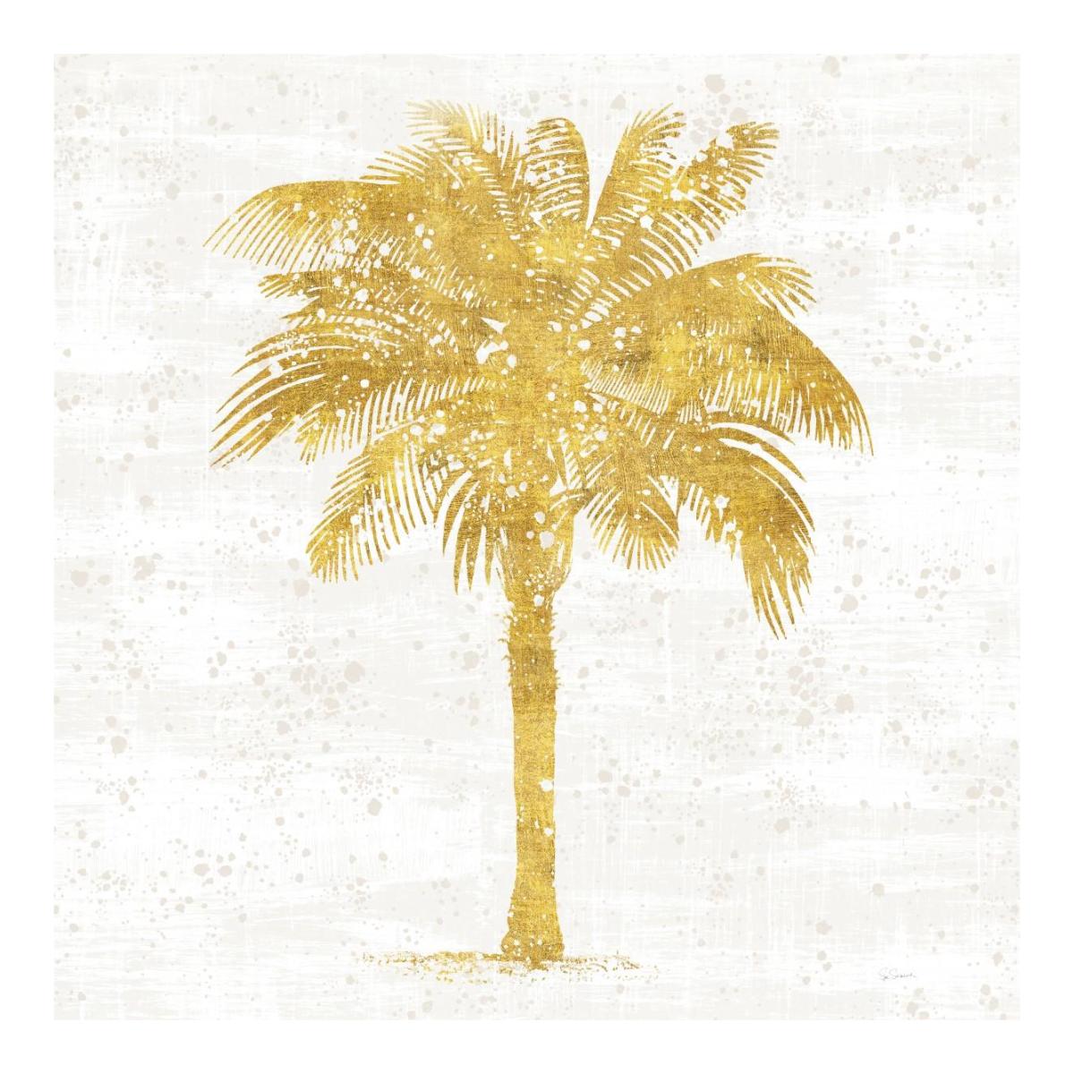 Palm Coast II On White -Paper Art-20"x20"