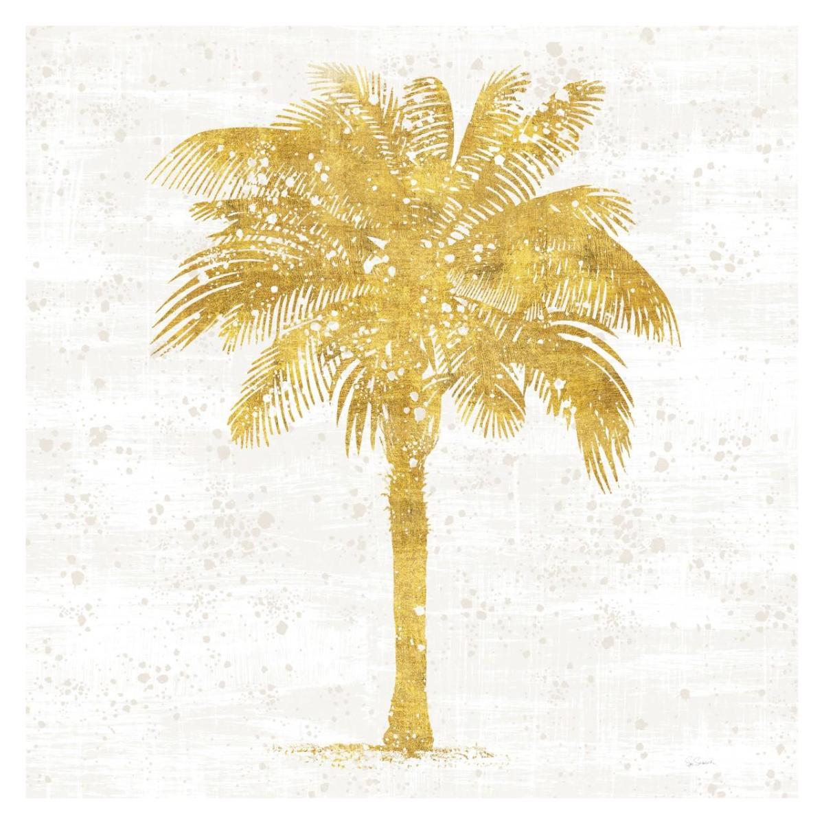 Palm Coast II On White -Paper Art-32"x32"