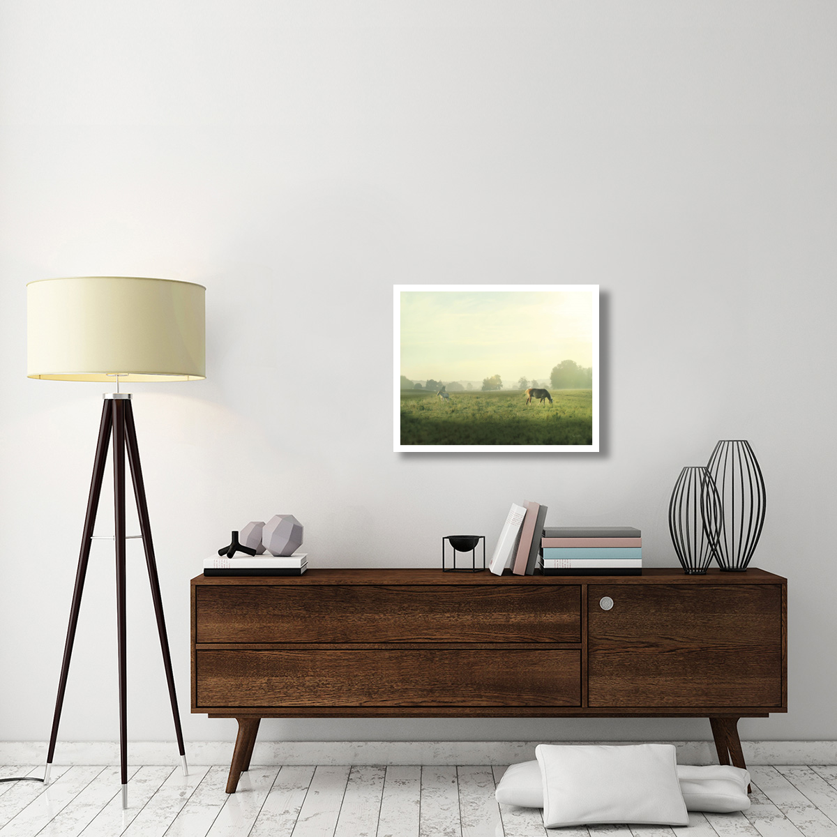 Farm Morning I -Paper Art-30&quotx24"