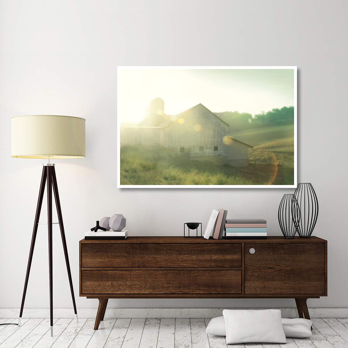 Farm Morning II -Paper Art-62&quotx42"