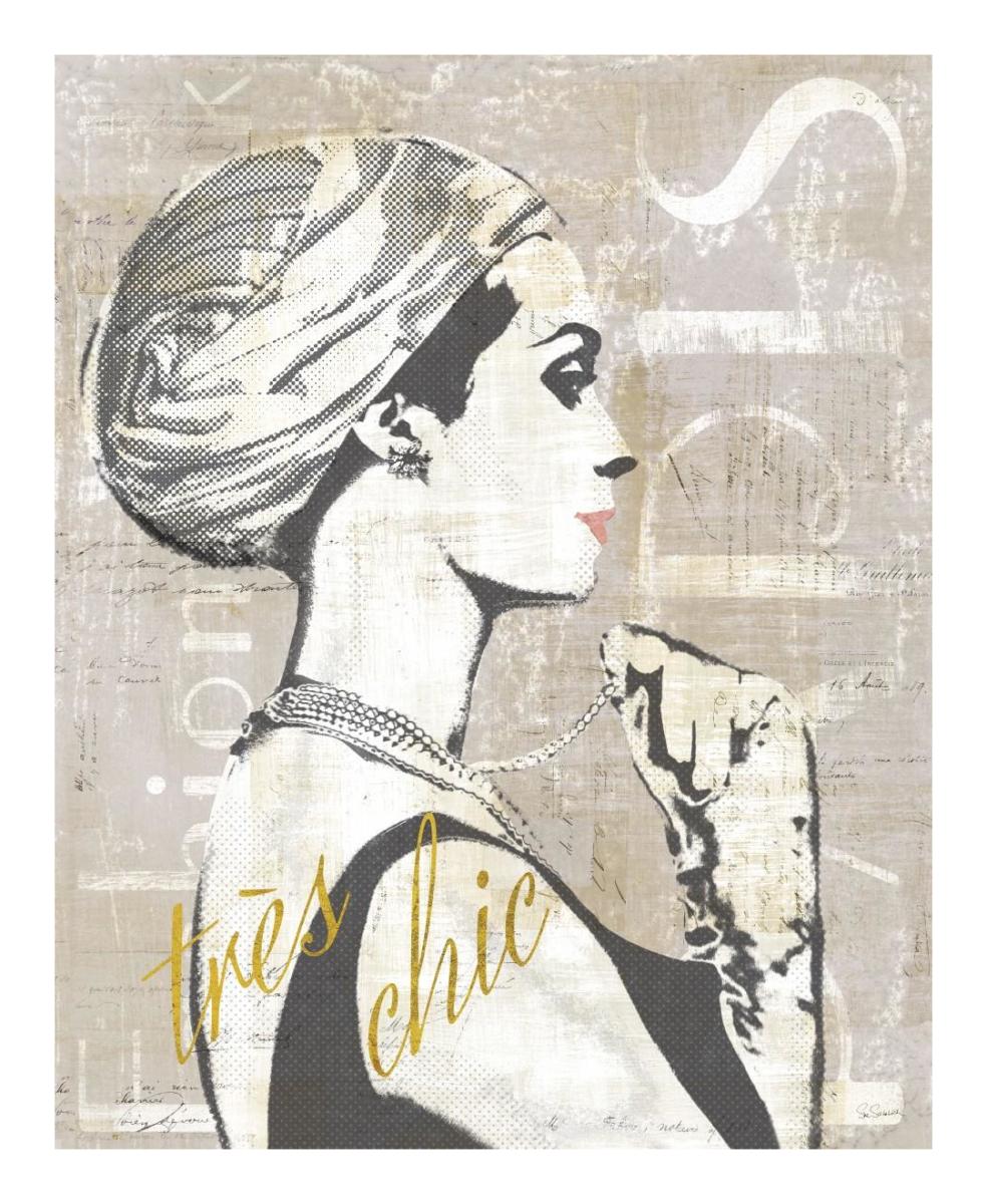 Fashion Week Paris Halftone III -Paper Art-18"x22"