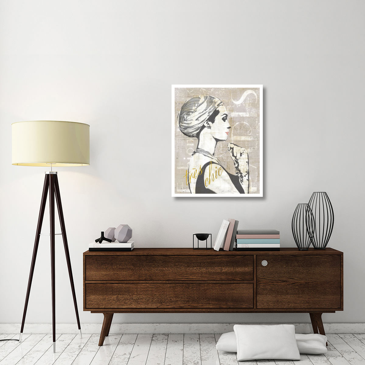 Fashion Week Paris Halftone III -Paper Art-30&quotx37"