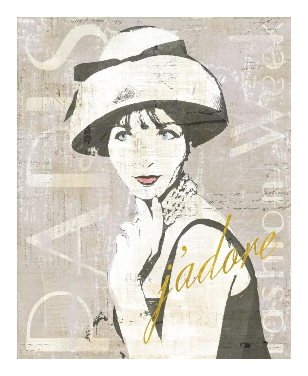 Fashion Week Paris Screenprint I -Paper Art-18"x22"