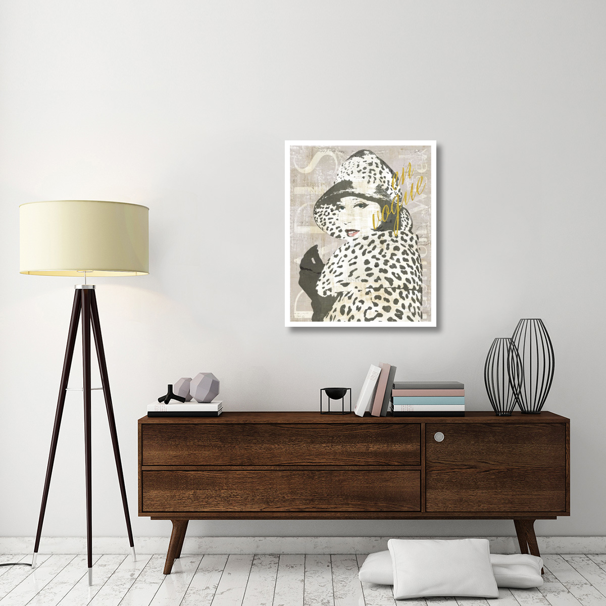 Fashion Week Paris Screenprint II -Paper Art-30&quotx37"