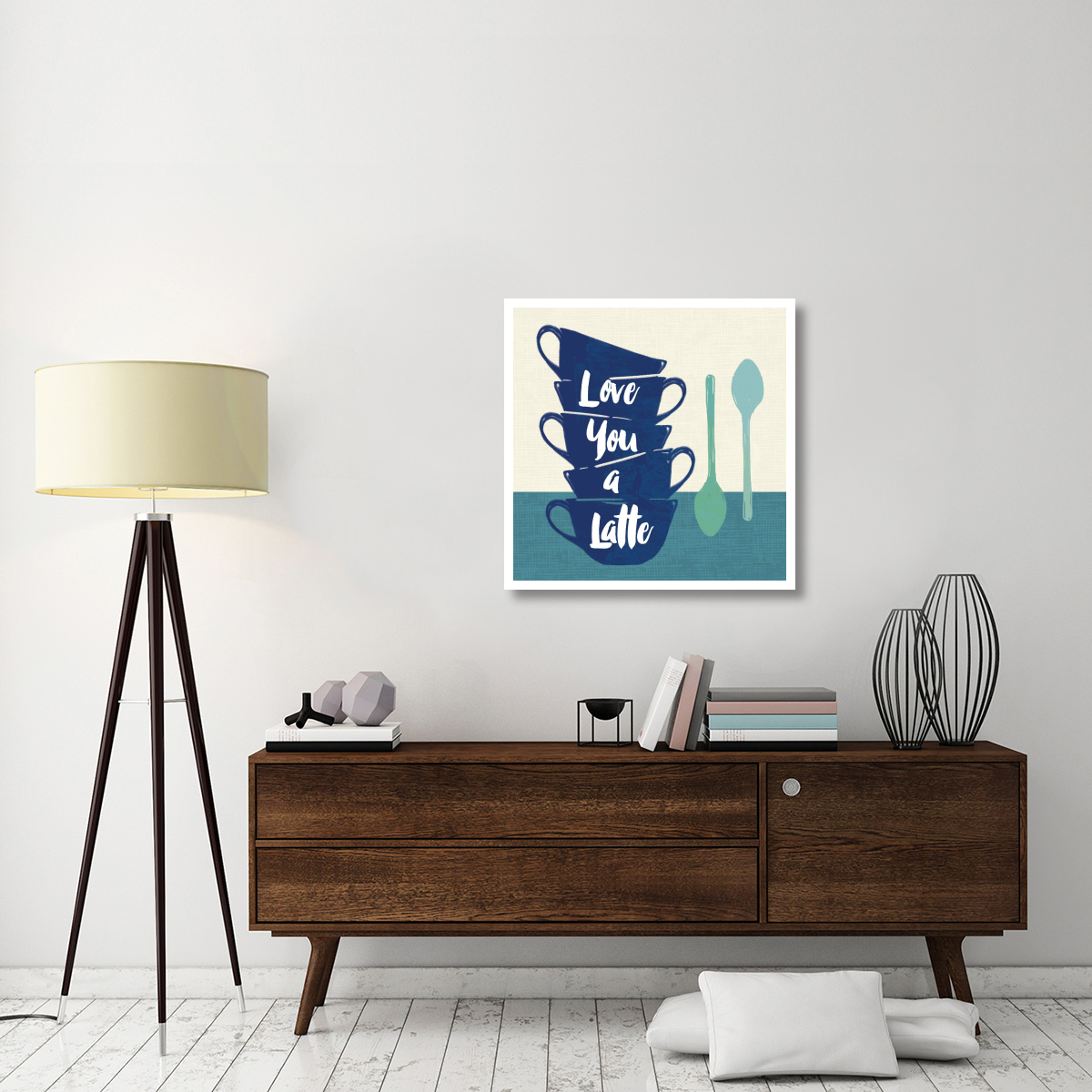 Linen Coffee III Light -Paper Art-32&quotx32"