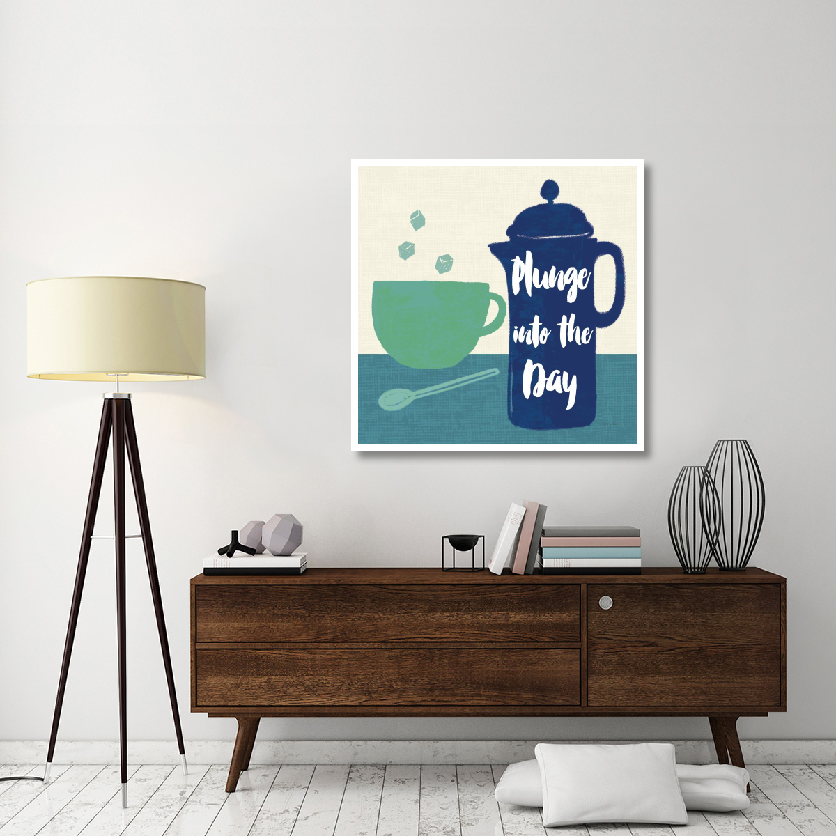 Linen Coffee II Light -Paper Art-42&quotx42"