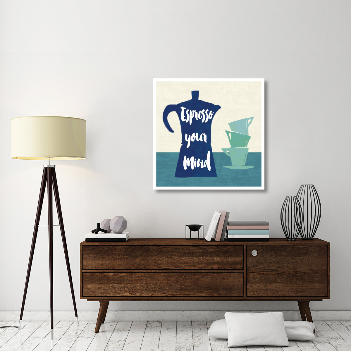 Linen Coffee I Light -Paper Art-38&quotx38"