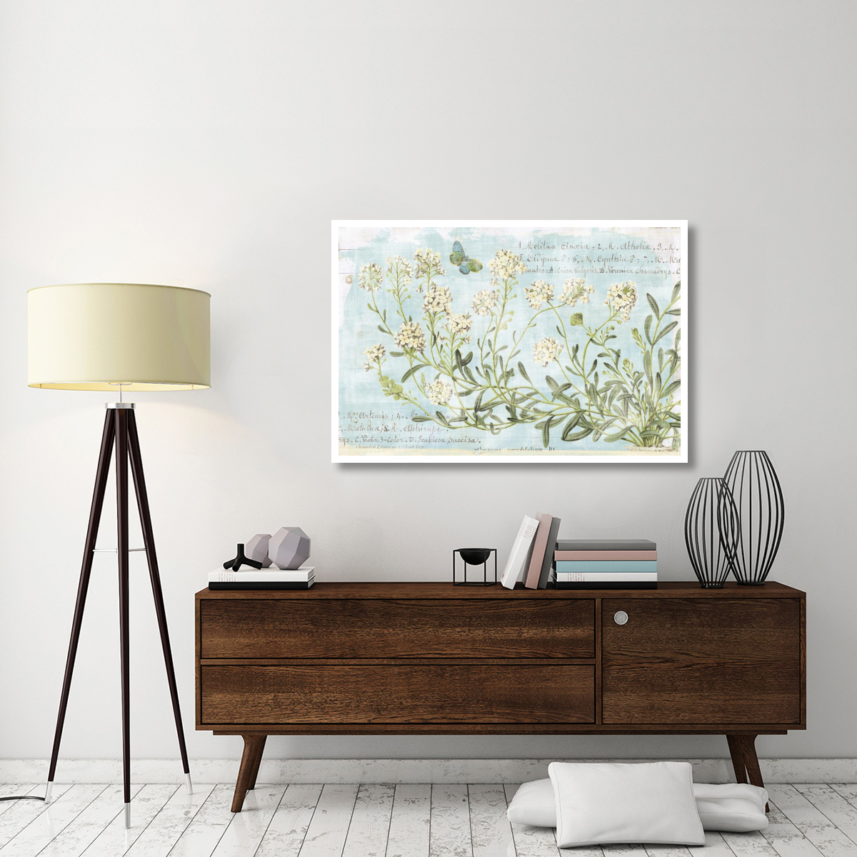 Botany Blue I -Paper Art-50&quotx34"