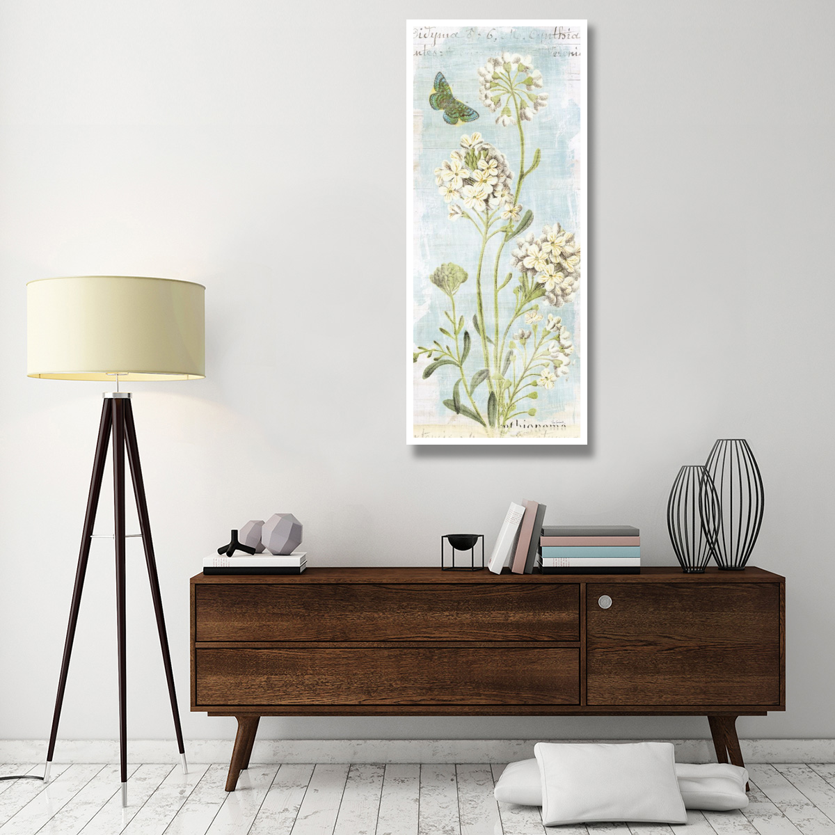 Botany Blue II -Paper Art-26&quotx62"