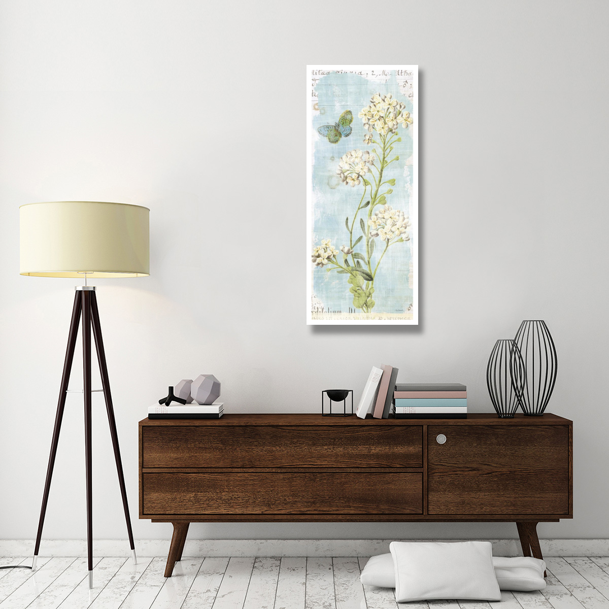 Botany Blue III -Paper Art-22&quotx52"