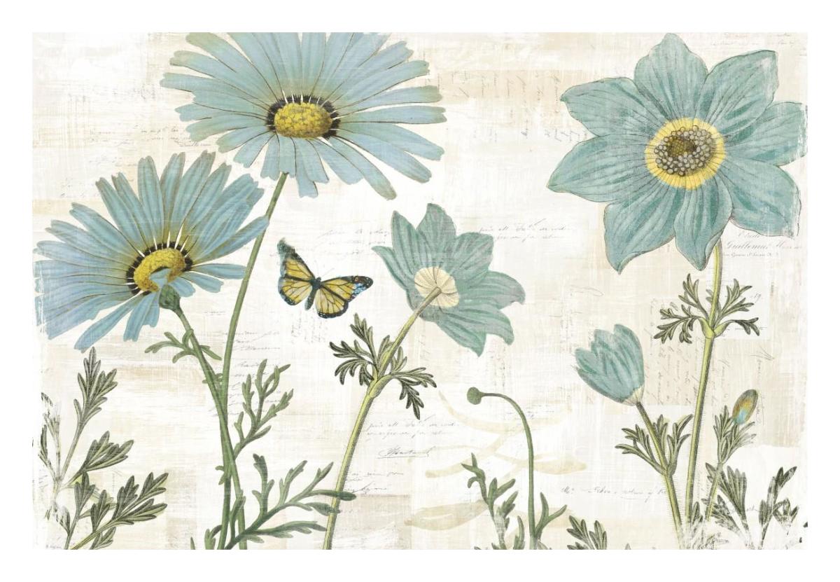 Bloemen Boek I -Paper Art-26"x18"