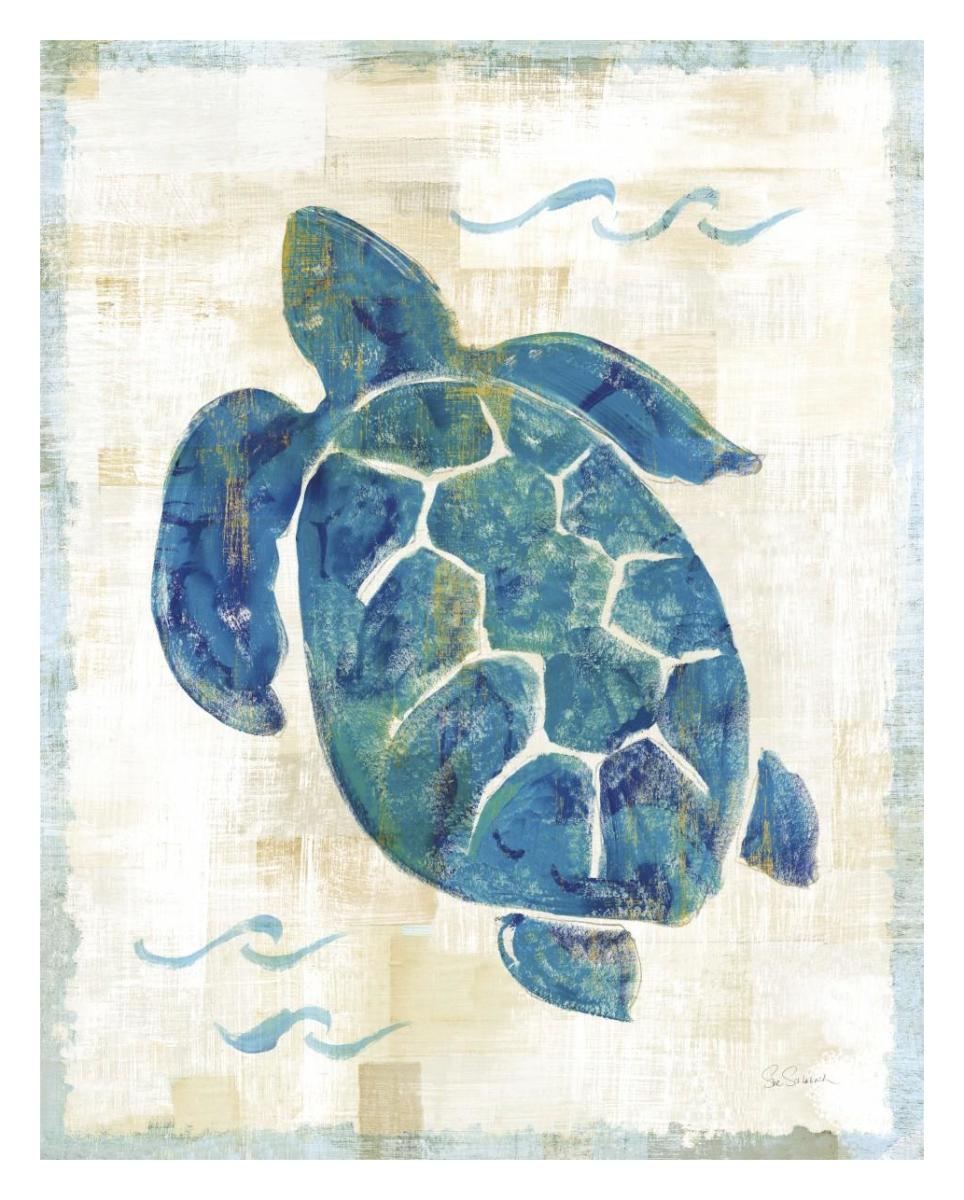 On the Waves IV No Script -Paper Art-24"x30"