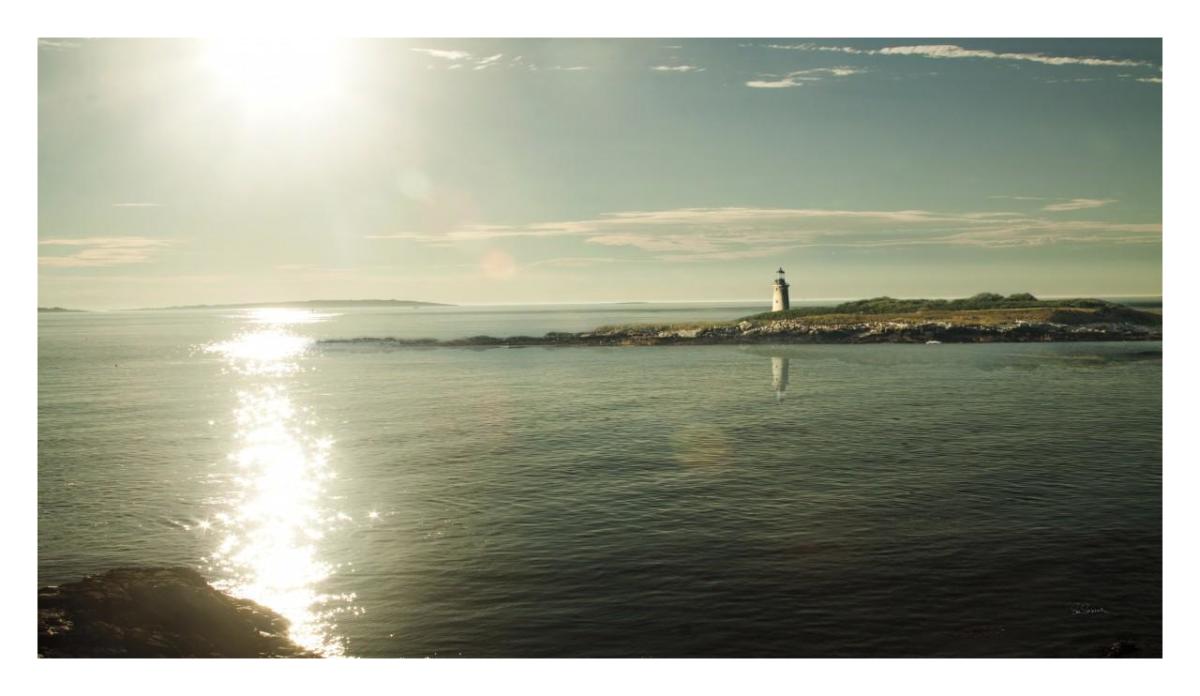 Lighthouse Sound -Paper Art-32"x18.5"