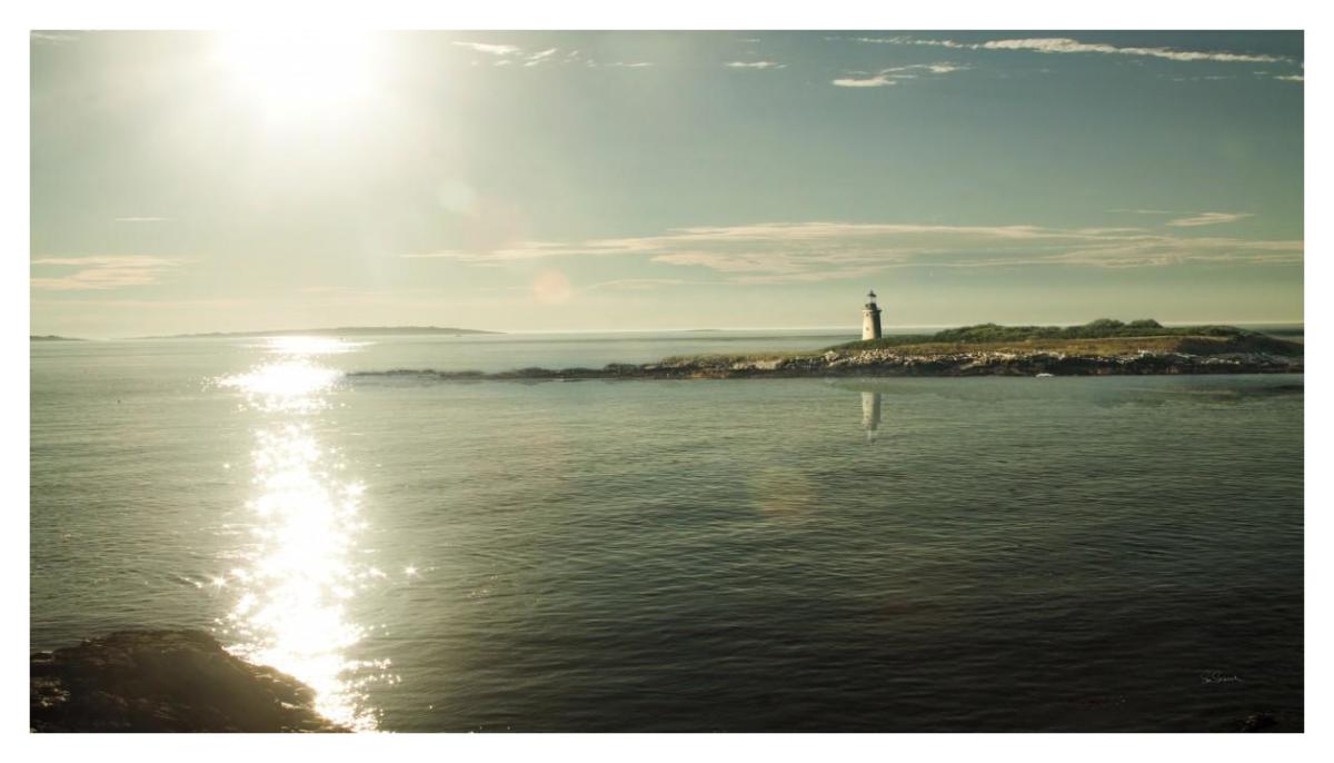 Lighthouse Sound -Paper Art-46"x26.2"
