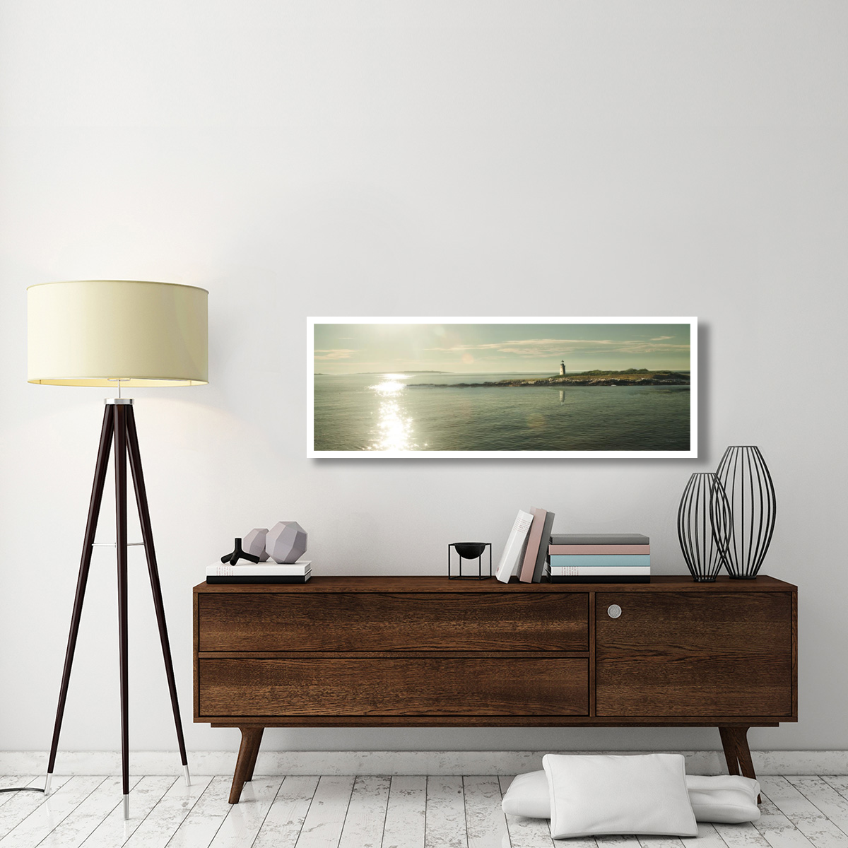 Lighthouse Sound -Paper Art-56&quotx20"