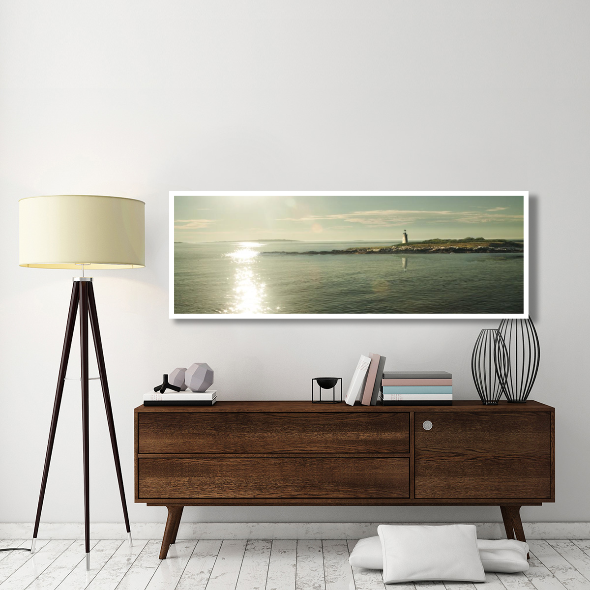 Lighthouse Sound -Paper Art-74&quotx26"