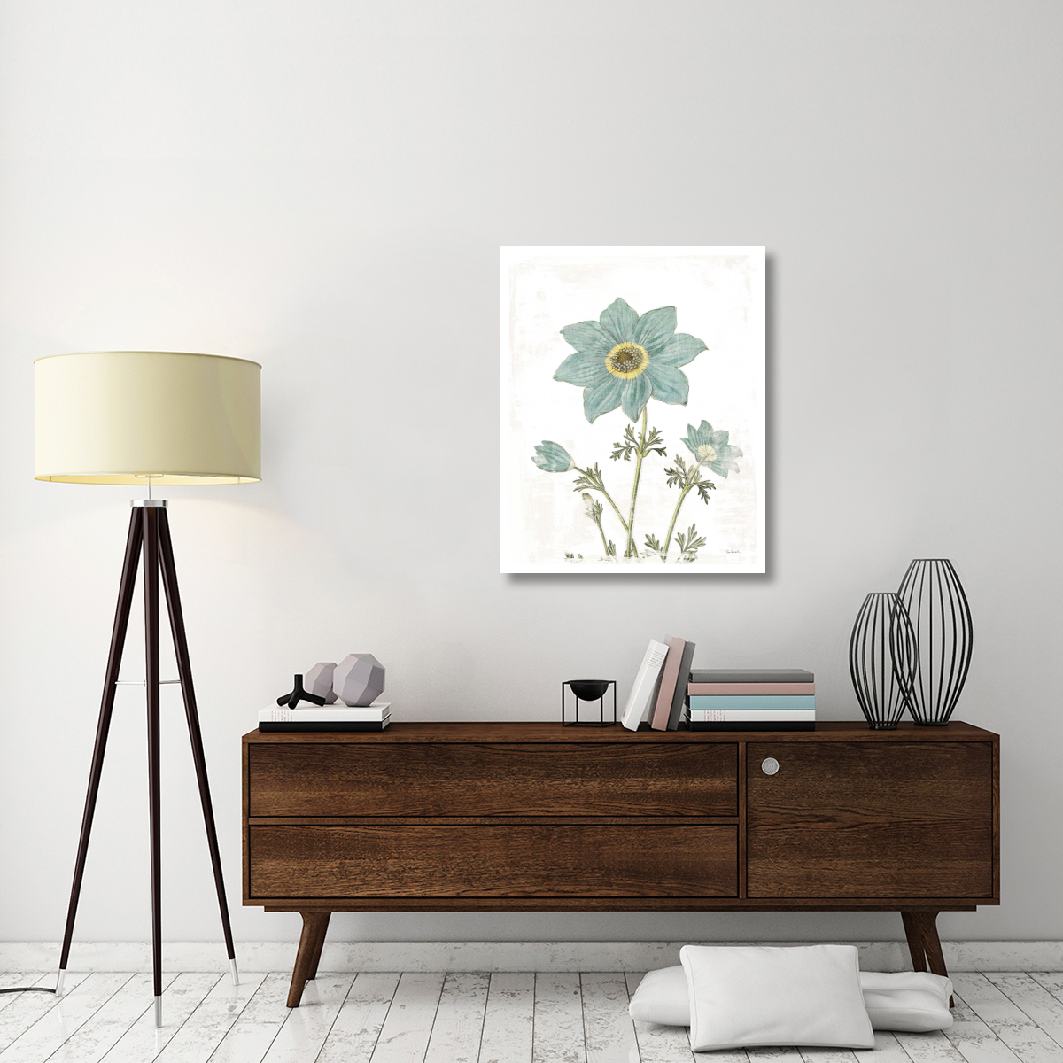 Bloemen Boek III on White -Paper Art-30&quotx37"
