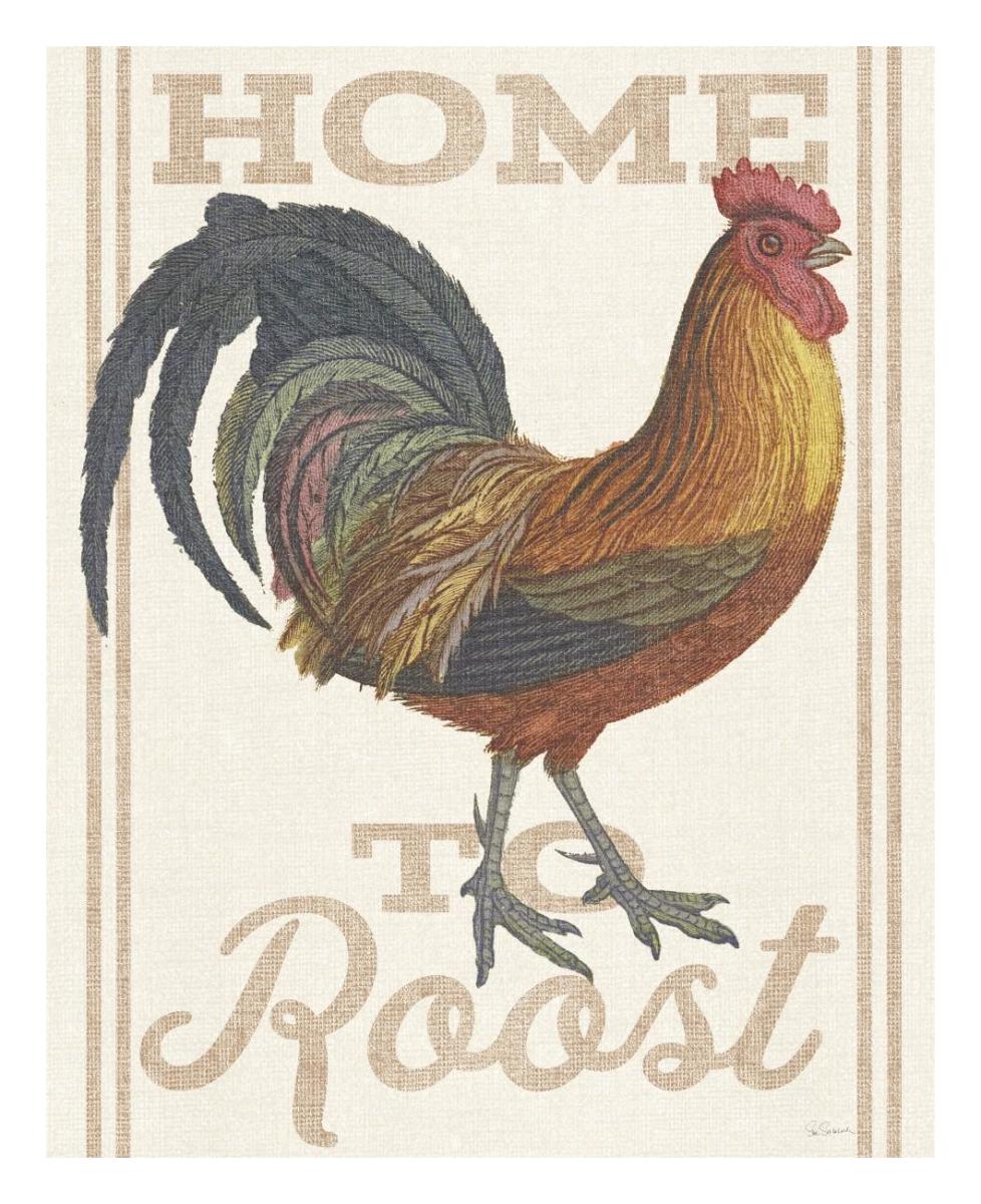 Home to Roost II -Paper Art-22"x26"