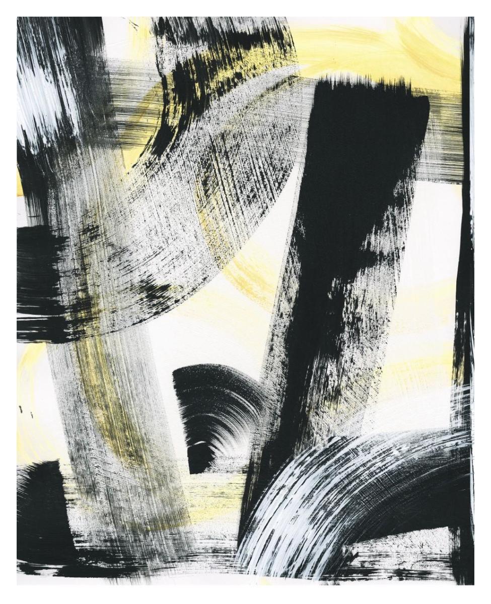 LPs in 33 II Light Yellow -Paper Art-30"x37"
