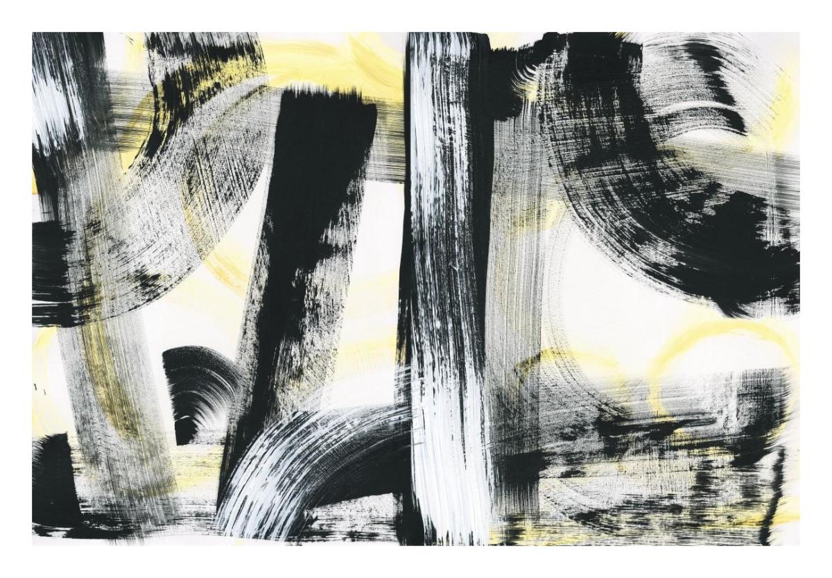 LPs in 33 Light Yellow -Paper Art-26"x18"