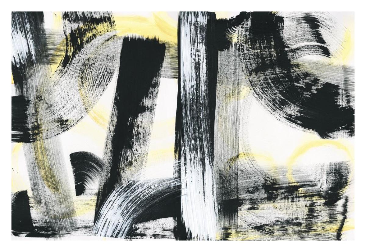 LPs in 33 Light Yellow -Paper Art-32"x22"