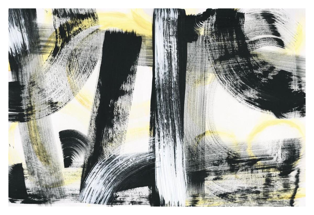 LPs in 33 Light Yellow -Paper Art-38"x26"