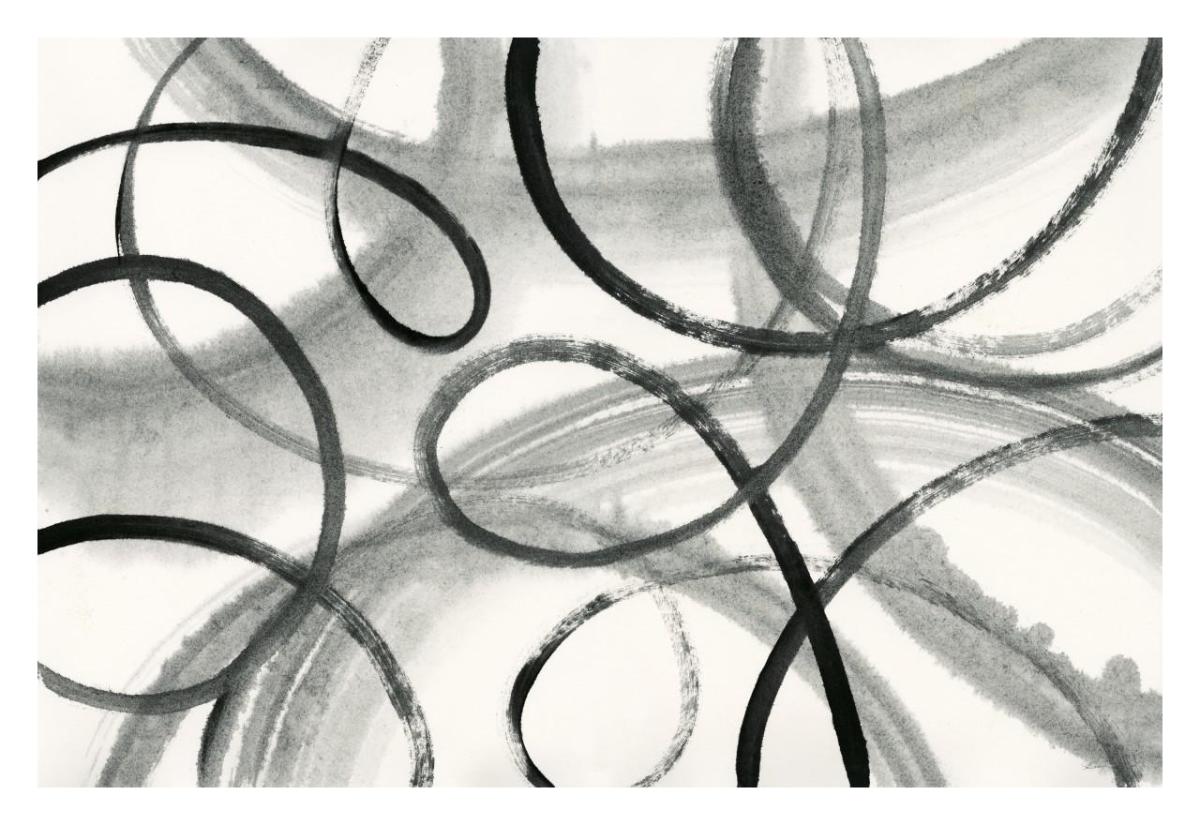 Calligraphia -Paper Art-32"x22"