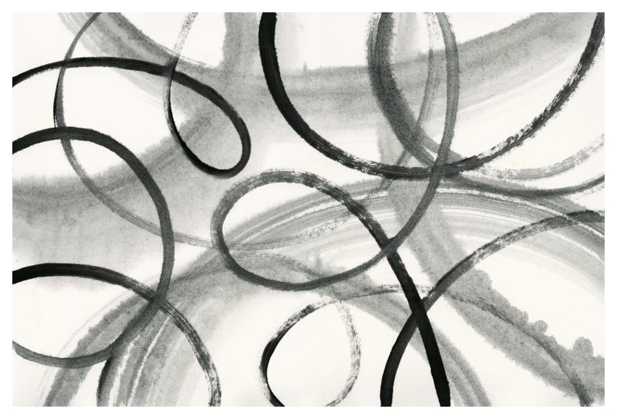 Calligraphia -Paper Art-50"x34"