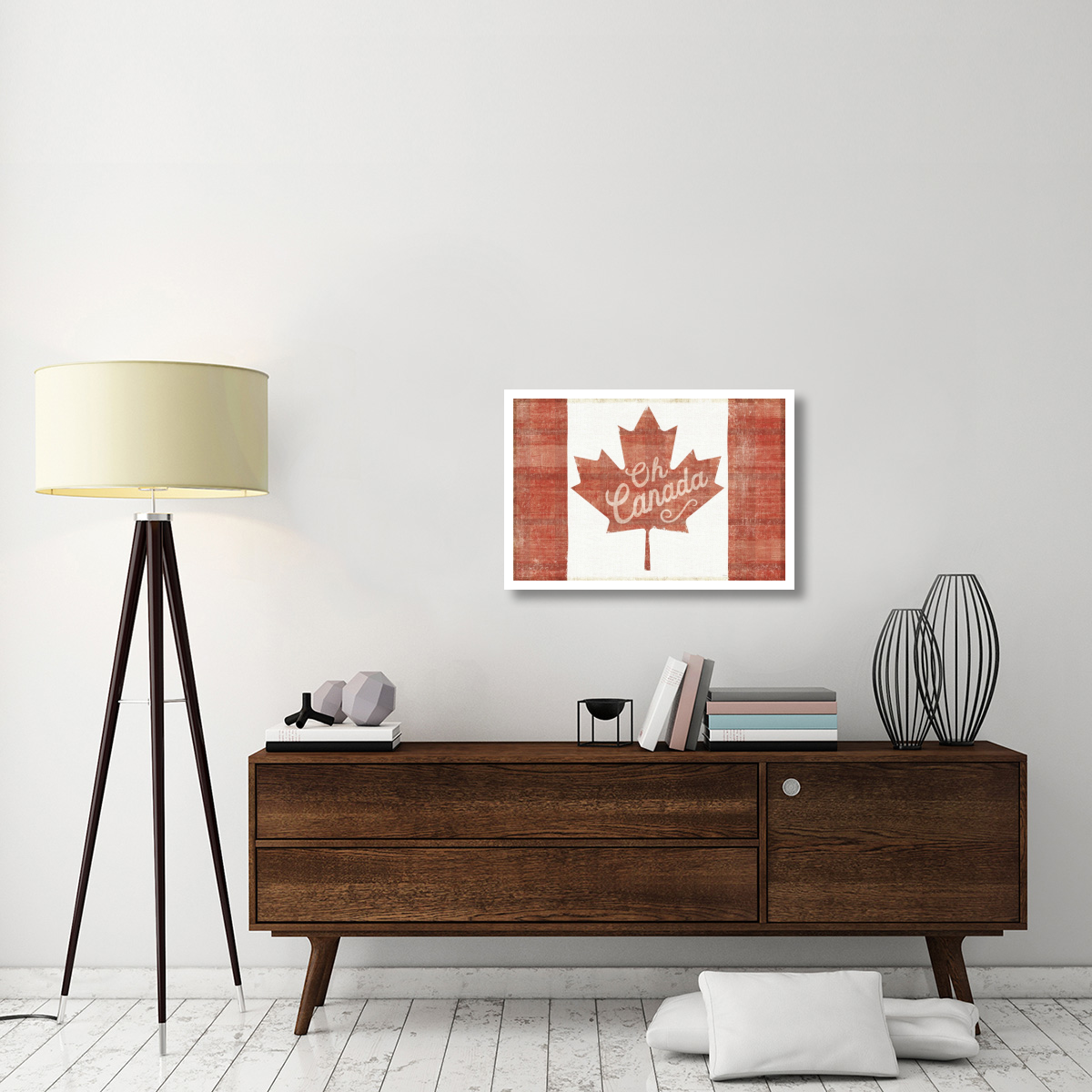 Oh Canada Flag -Paper Art-32&quotx22"