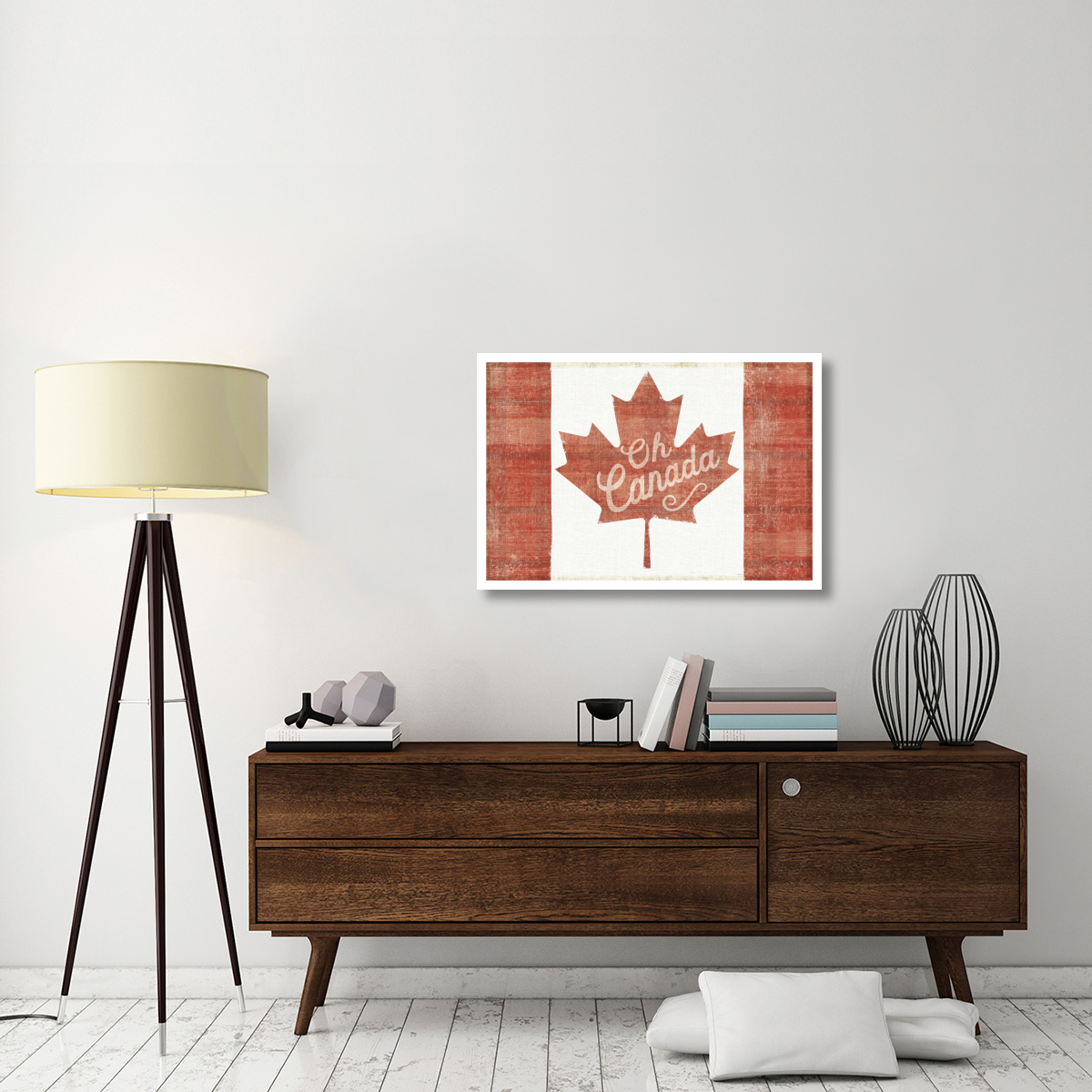 Oh Canada Flag -Paper Art-38&quotx26"