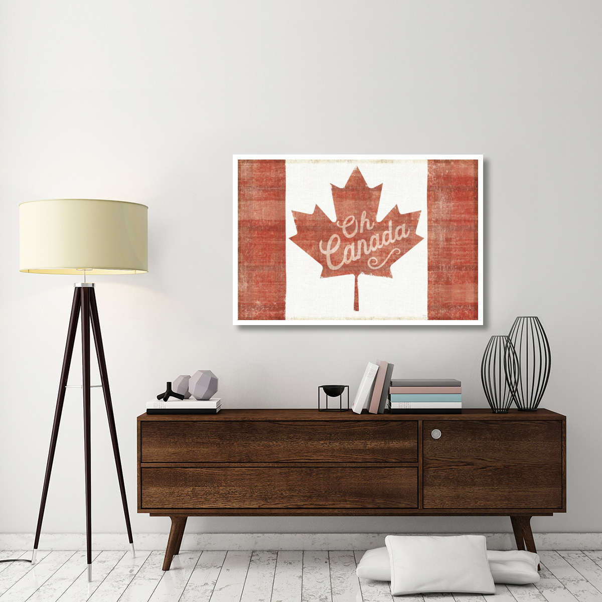 Oh Canada Flag -Paper Art-50&quotx34"