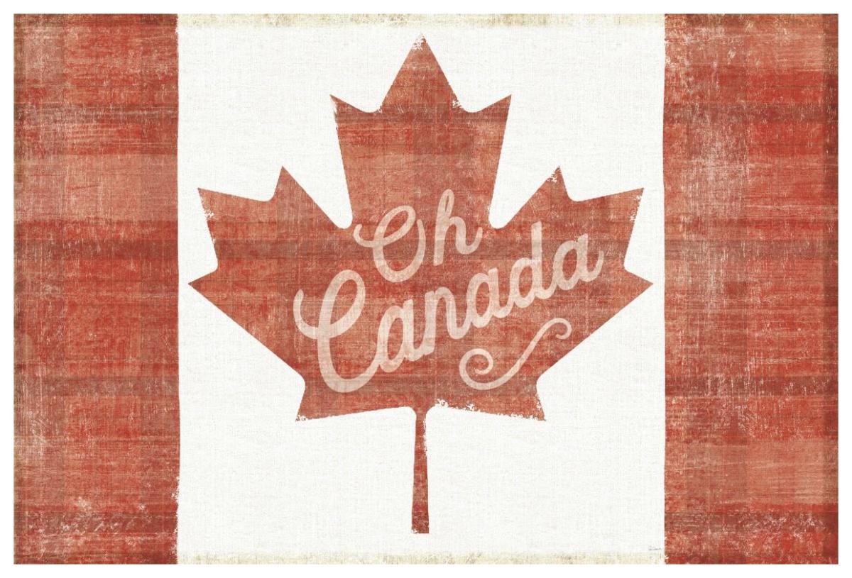 Oh Canada Flag -Paper Art-62"x42"